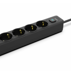 İnca IPW-44SY 5 Port Akım Korumalı Led Tuşlu Priz 1.5M - Siyah