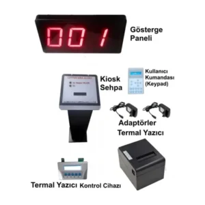 SNC Kablosuz Kiosk ve Yazıcılı LCD Keypadli Sıramatik (Numaratör) Sistemi