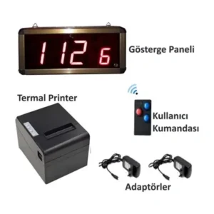 SNC Kablosuz Tek Kullanıcılı Sıramatik Seti (Termal Yazıcı Dahil)