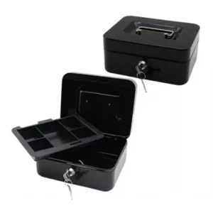 Yuma YM-803 Anahtarlı Metal Para ve Değerli Eşya Kutusu (15.2x11.8x8 cm)
